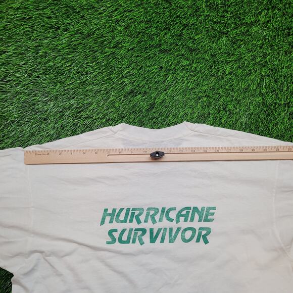 VTG 90s "Hurricane Survivor" Sage Software Promo T-Shirt Mens Large - Picture 10 of 11